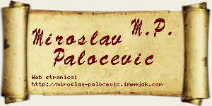 Miroslav Paločević vizit kartica